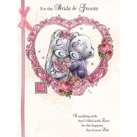 Bride and Groom Wedding Large Me to You Bear Card £3.45
